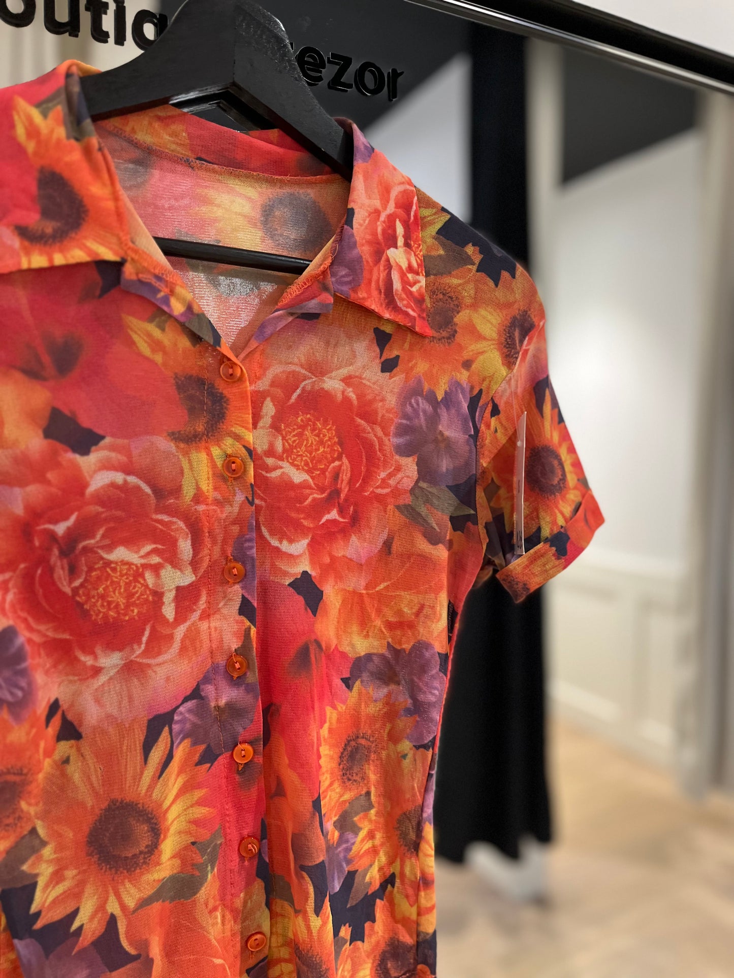 Blouse à fleurs XS