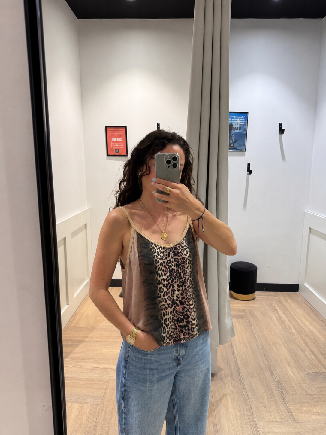 Débardeur vintage motifs animaliers Marc Cain XL
