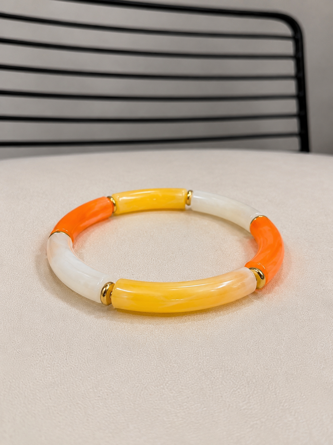 Bracelet élastique à perles colorées