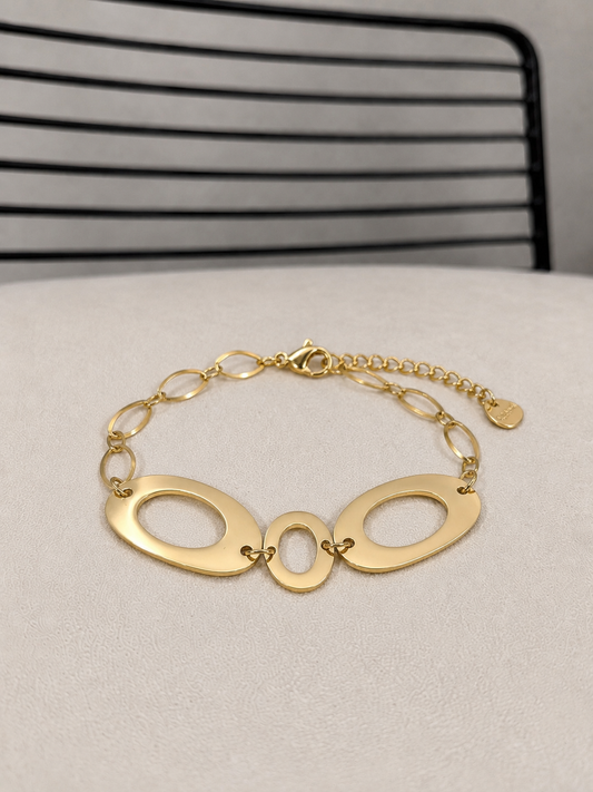 Bracelet doré à maillons