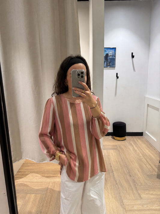 Blouse à rayures L