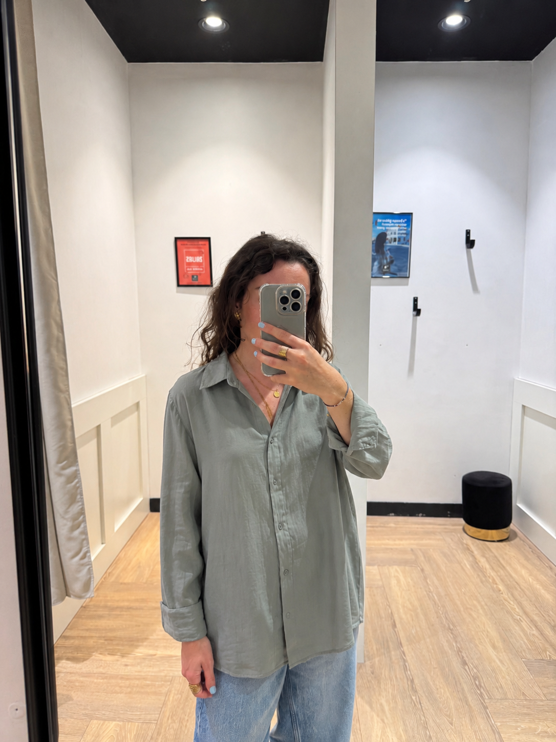 Chemise fluide à manches longues M