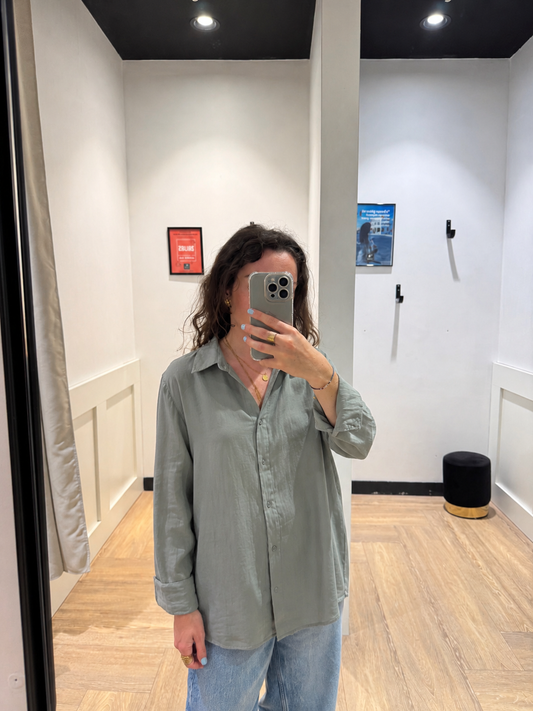 Chemise fluide à manches longues M