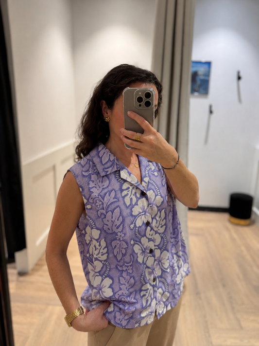 Chemise à fleurs hawaïennes M