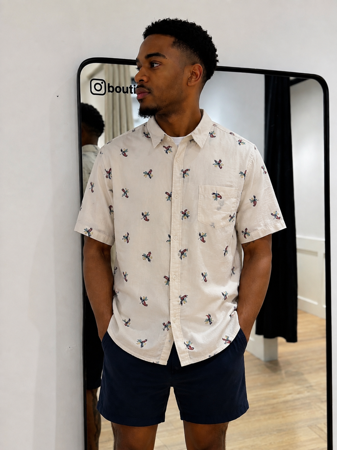 Chemise d’été à motifs Homme M