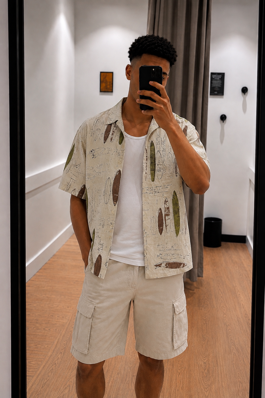 Chemise d’été Homme à motifs  S