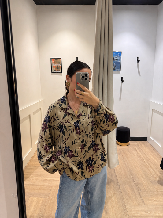 Blouse à fleurs XL