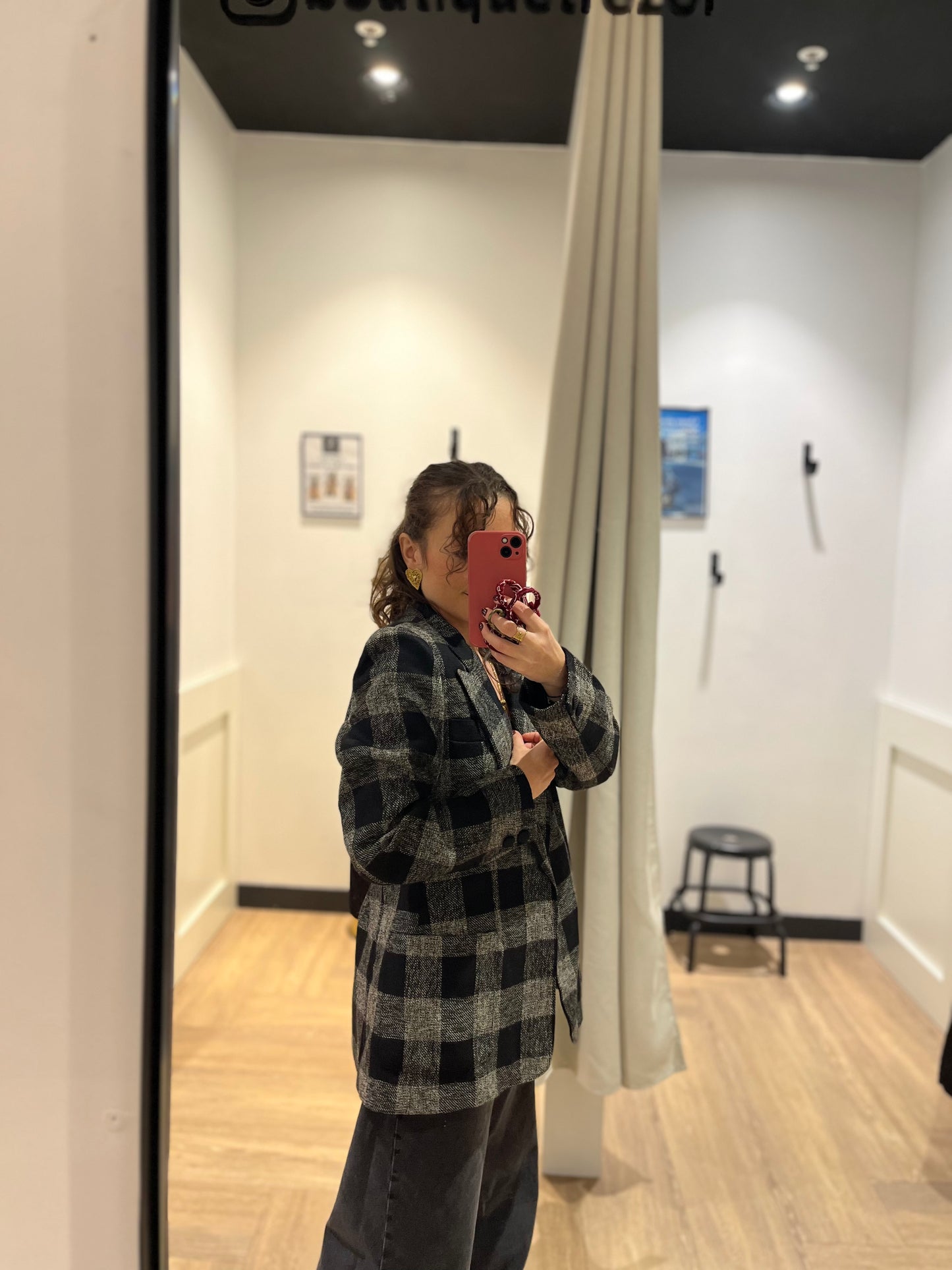 Blazer à carreaux M