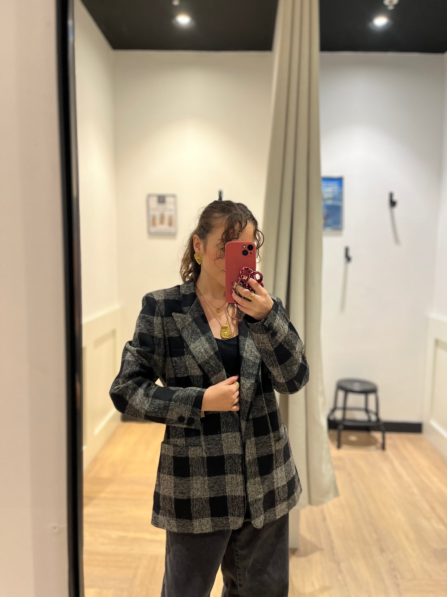 Blazer à carreaux M