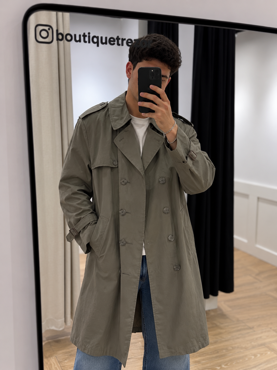Trench kaki Homme M