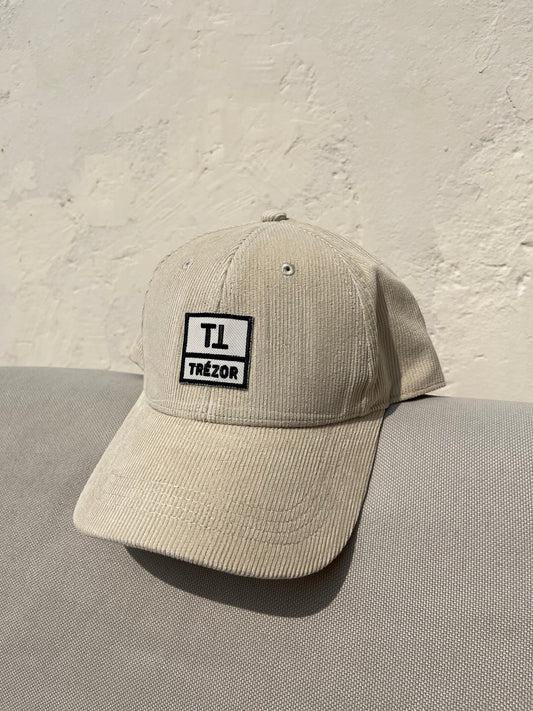 Casquette Trézor velours beige