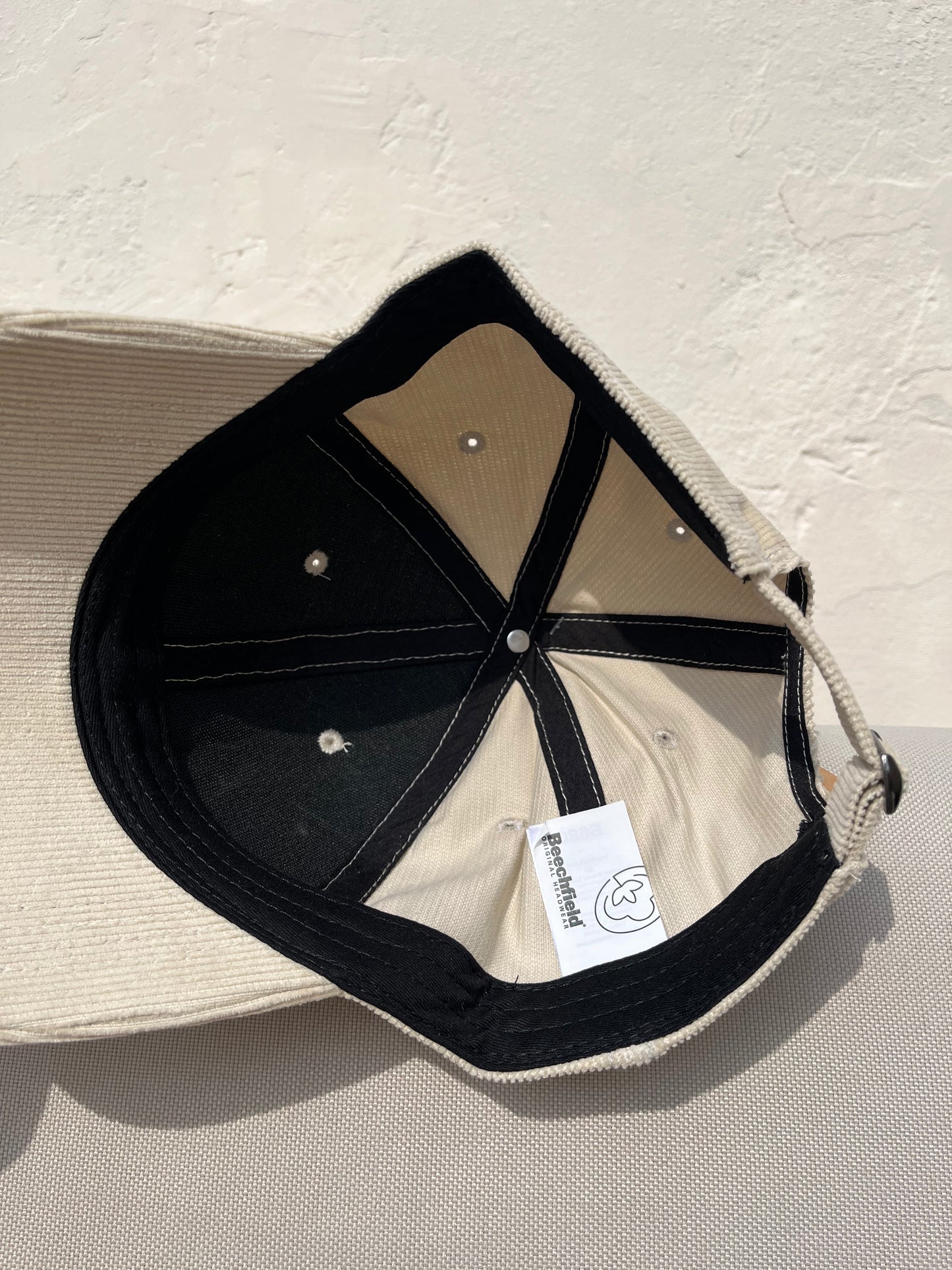 Casquette Trézor velours beige