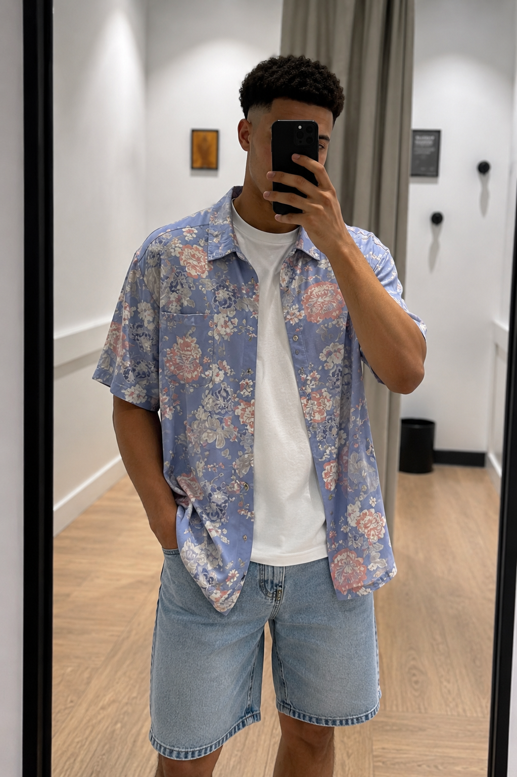 Chemise d’été à motifs fleurs L