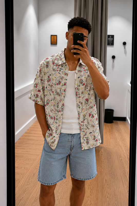 Chemise homme d’été à motifs 2XL