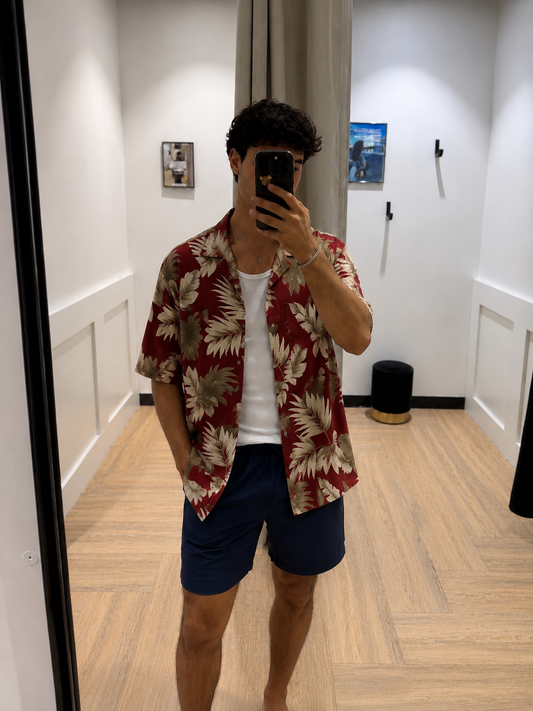 Chemise hawaïenne Pierre Cardin L