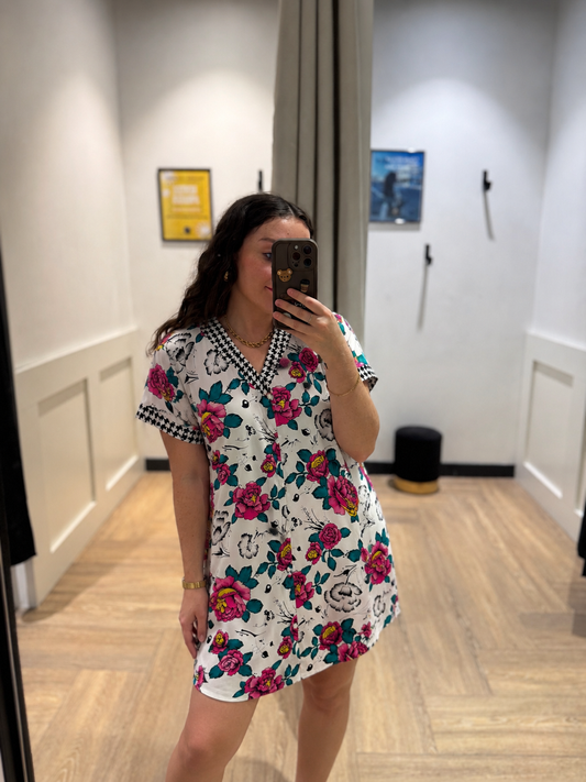 Robe vintage à fleurs S/M