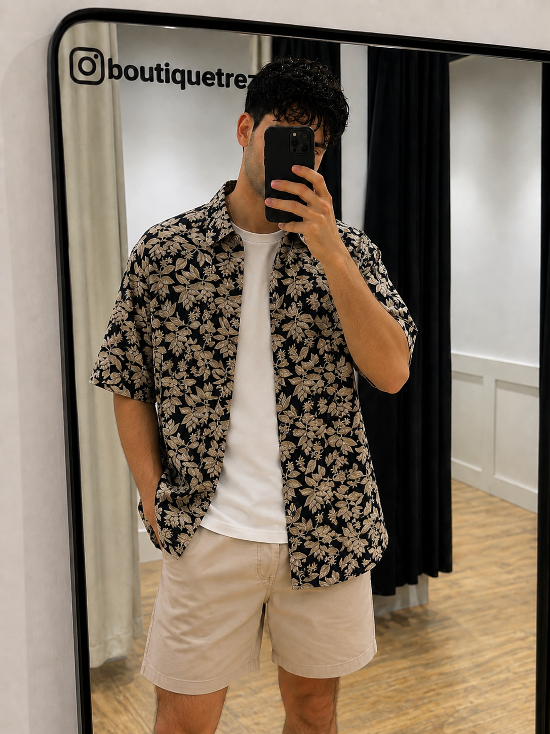 Chemise d’été Homme à motifs XL