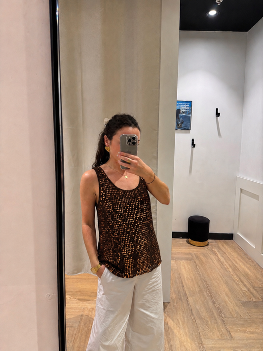 Débardeur à sequins S