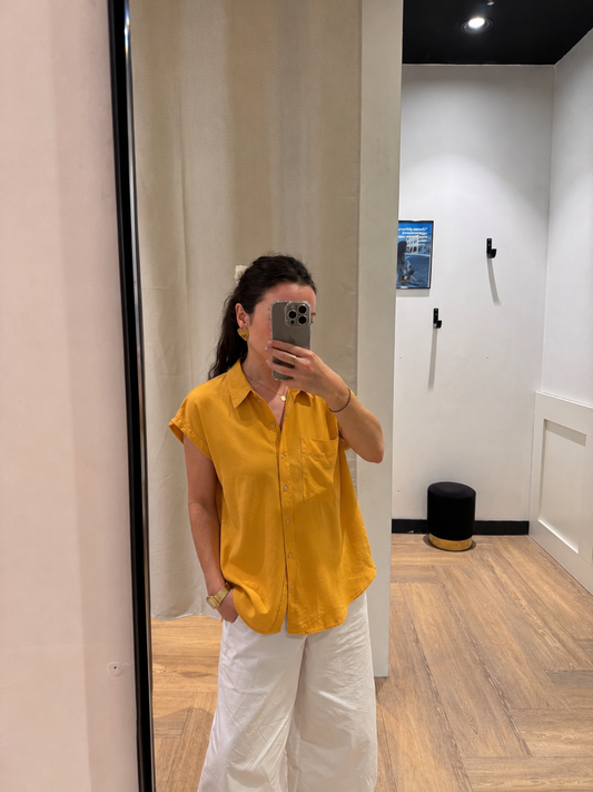 Blouse à manches courtes S